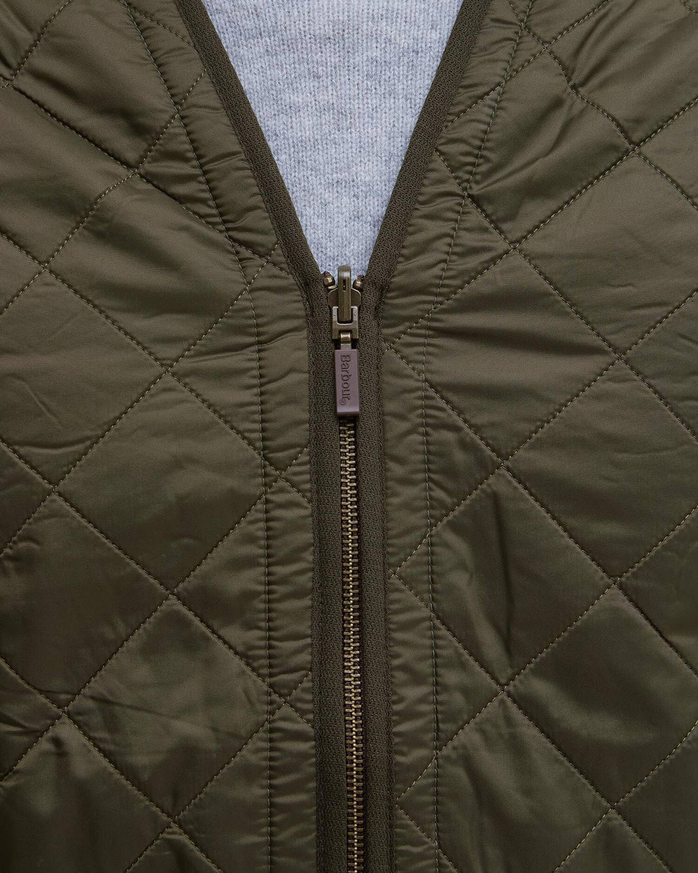 Barbour M Polarquilt Waistcoat Zip Olive