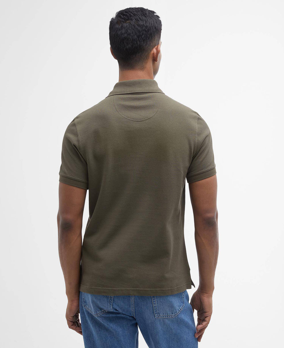 Barbour M Tartan Pique Polo Shirt Olive