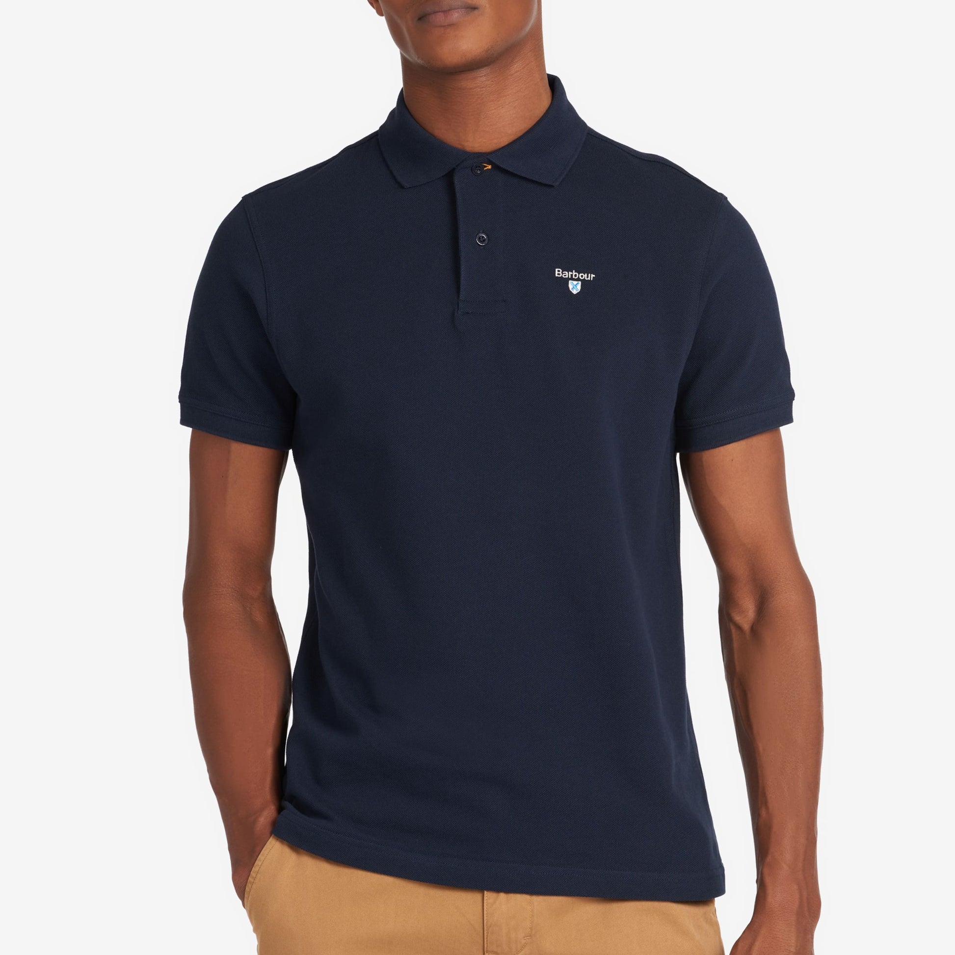 Barbour M Sports Polo Navy Olive