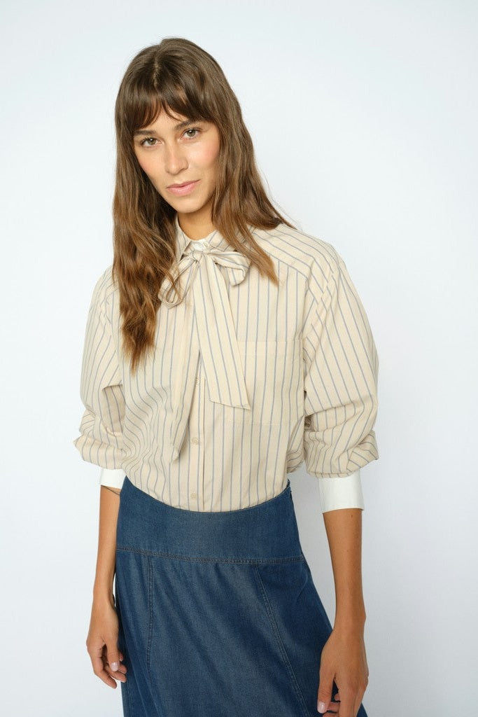 Mos Mosh Mmkeeva Lilou Shirt Oxford Tan