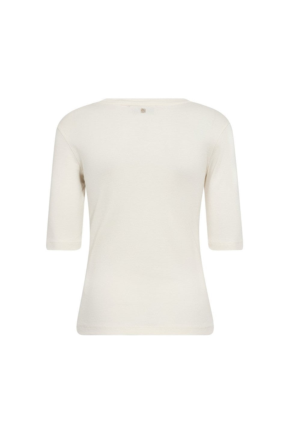 Mos Mosh Mmmali O-Neck 3/4 Sleeve T-Shirt Ecru