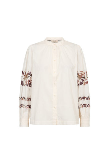 Mos Mosh Mmnotto Embroid Shirt Ecru