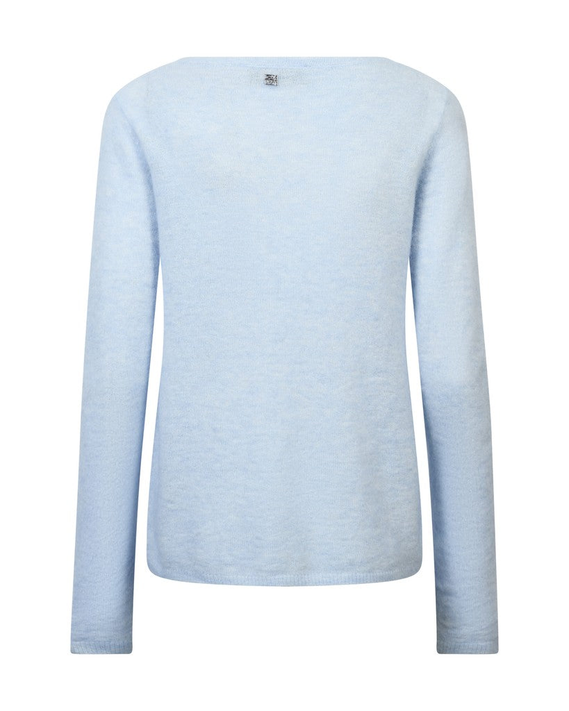 Mos Mosh Mmmape Sophia V-Neck Knit Skyway
