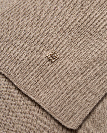 Mos Mosh Mmtova Wool Rib Scarf Doeskin