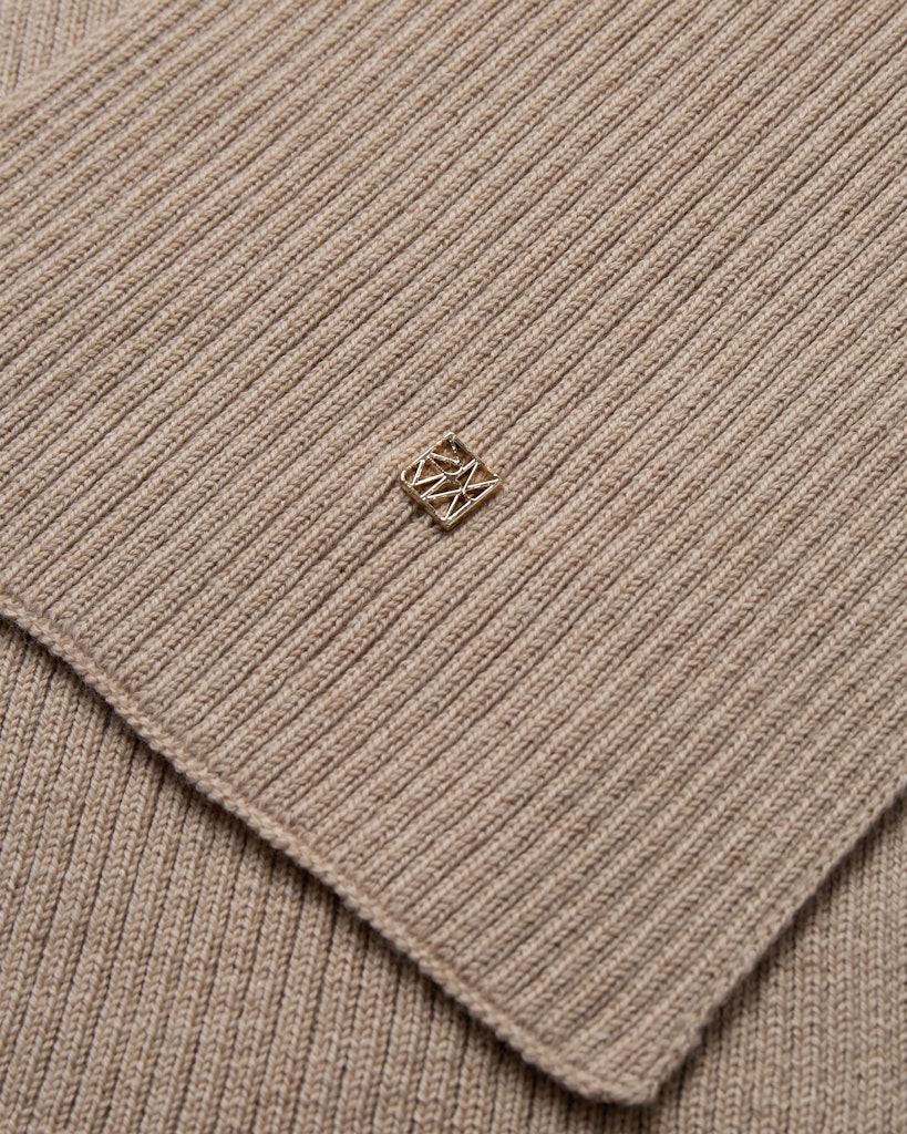 Mos Mosh Mmtova Wool Rib Scarf Doeskin