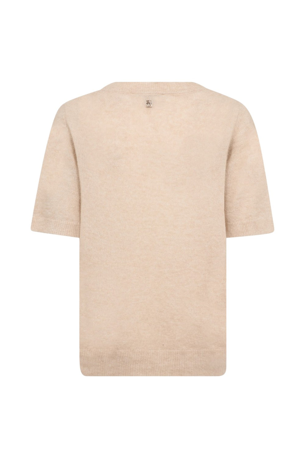 Mos Mosh Mmmape Ss O-Neck Knit Doeskin