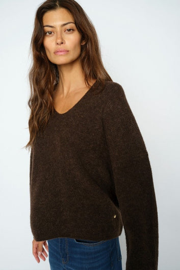 Mos Mosh Mmthora V-Neck Knit Delicioso