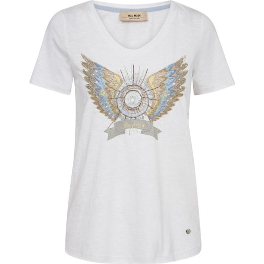 Mos Mosh Gethi Deco T-Shirt White