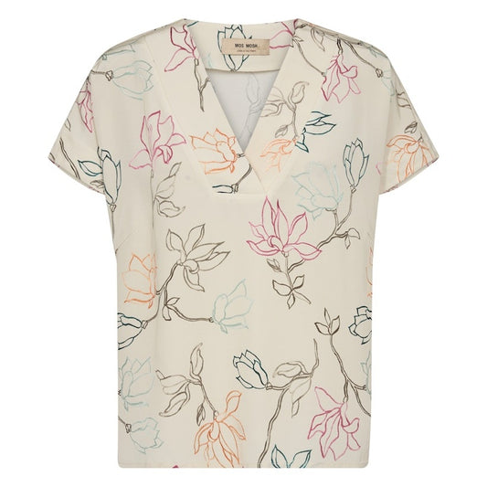 Mos Mosh Margie Leavy Blouse Ecru
