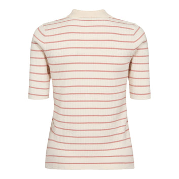 Mos Mosh Mmcaliz Stripe Ss Knit Peachy
