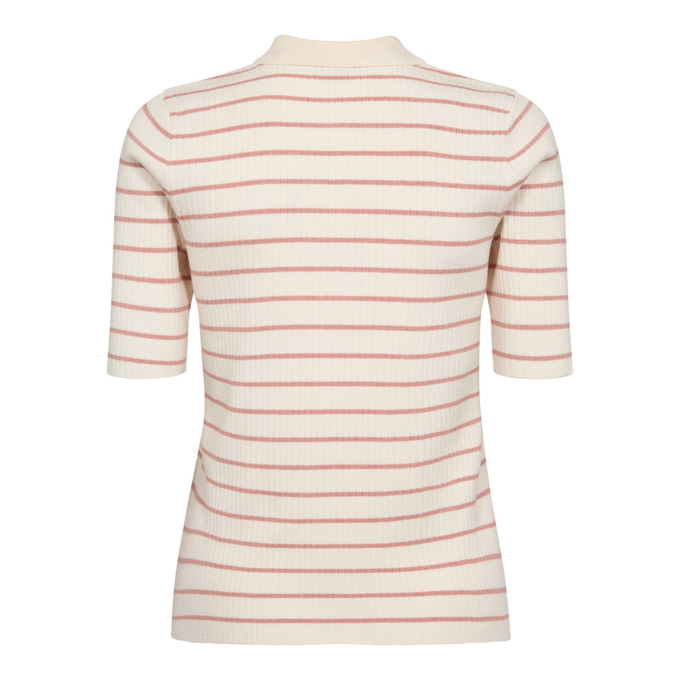 Mos Mosh Mmcaliz Stripe Ss Knit Peachy