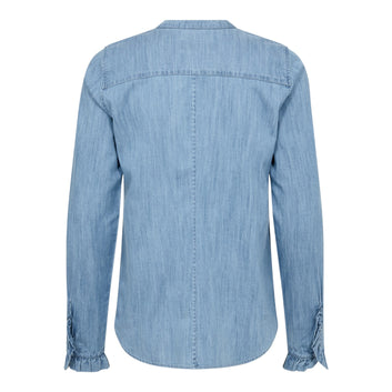 Mos Mosh Mmmattie Denim Shirt Mid Blue