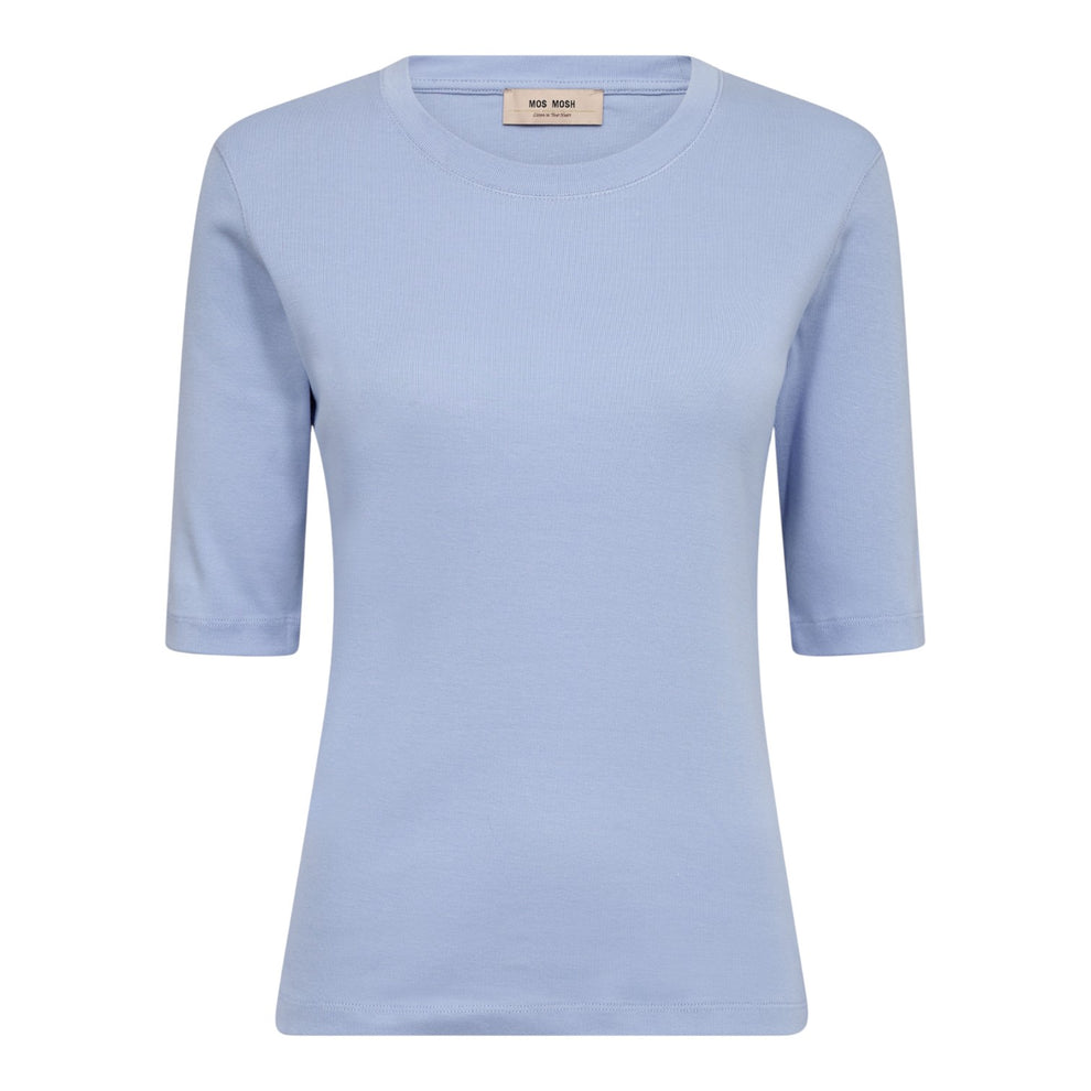 Mos Mosh Mmmali O-Neck 3/4 Sleeve Tee Brunnera Blue