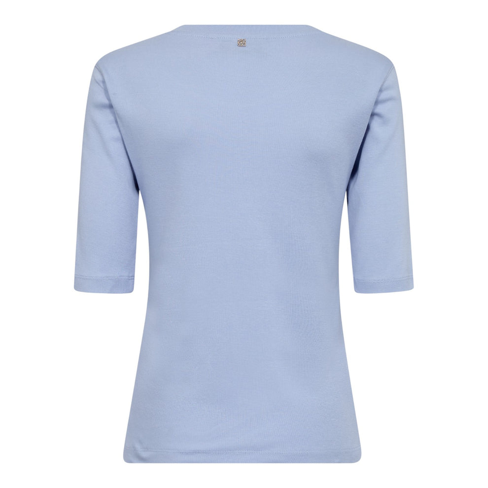 Mos Mosh Mmmali O-Neck 3/4 Sleeve Tee Brunnera Blue
