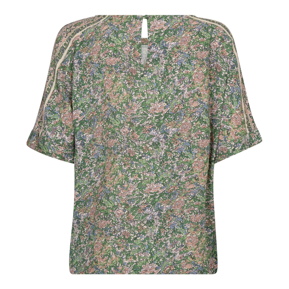 Mos Mosh Mmpalma Flowish Orchid Blouse Turf Green
