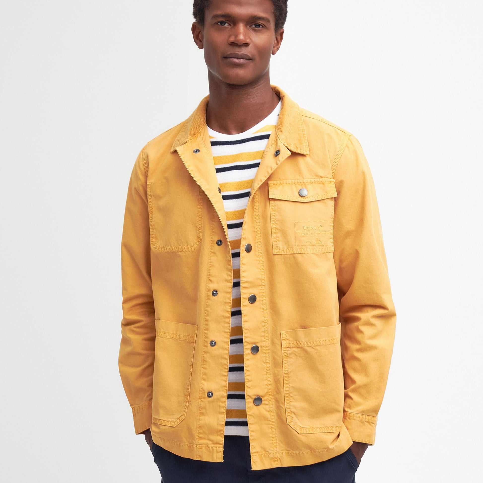 Barbour M Grindle Oshirt Camber Yellow