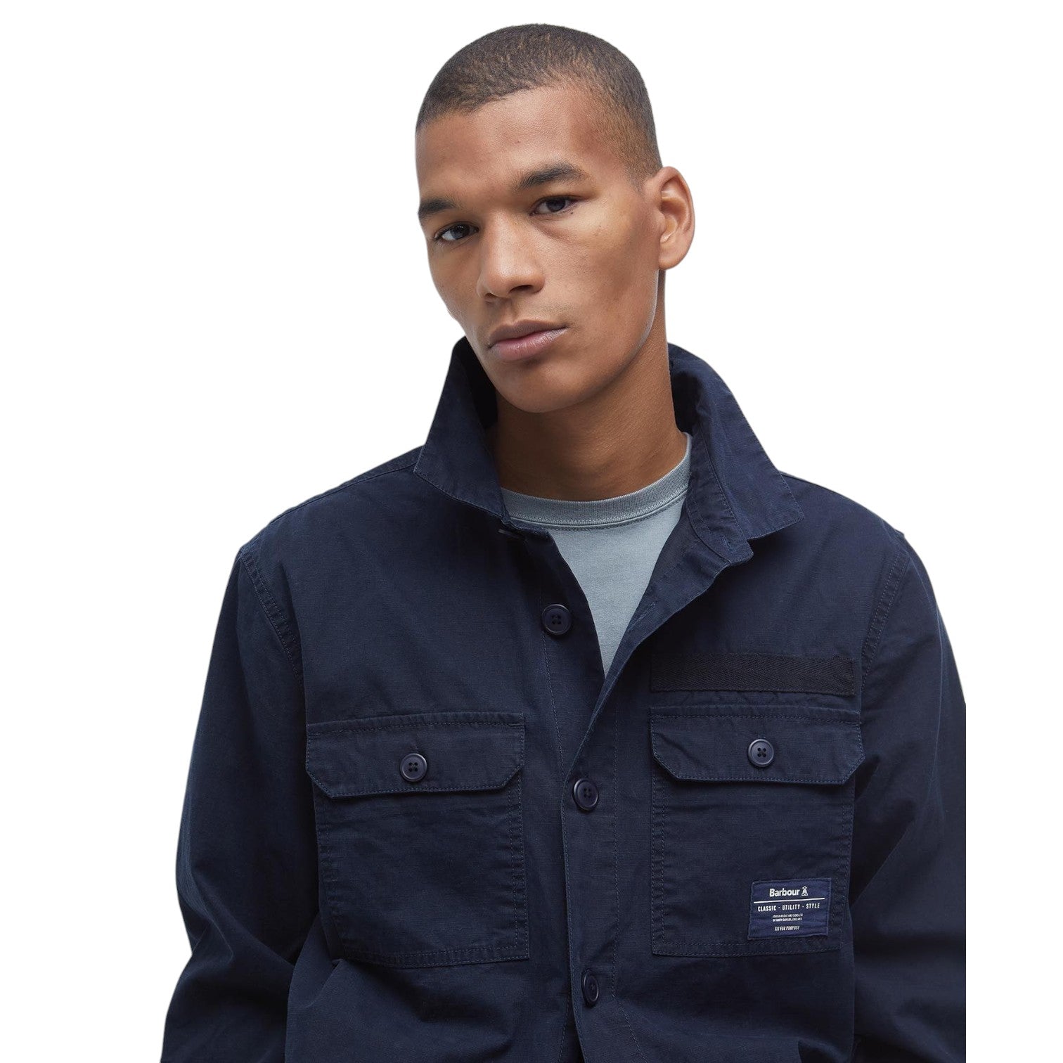 Barbour M Bidlam Overshirt Navy