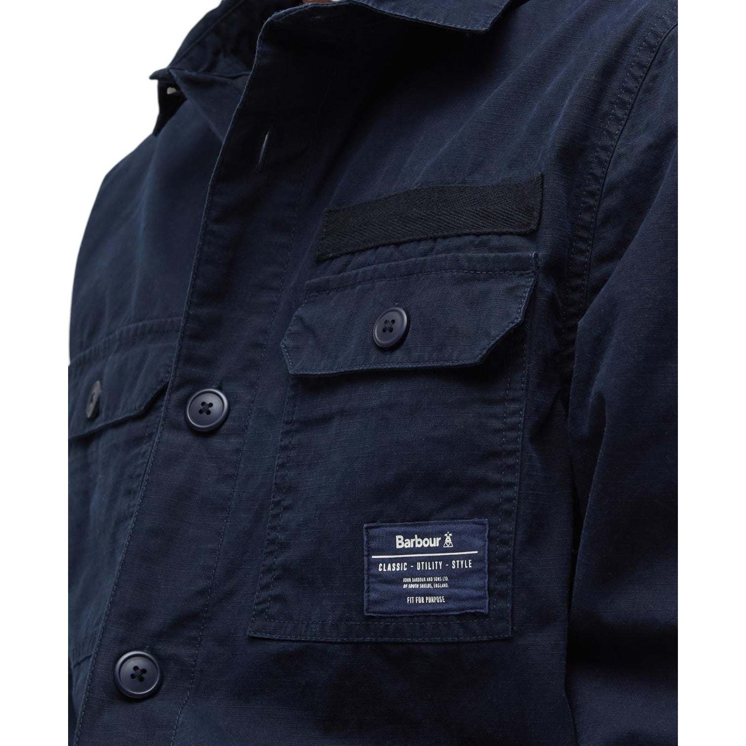 Barbour M Bidlam Overshirt Navy