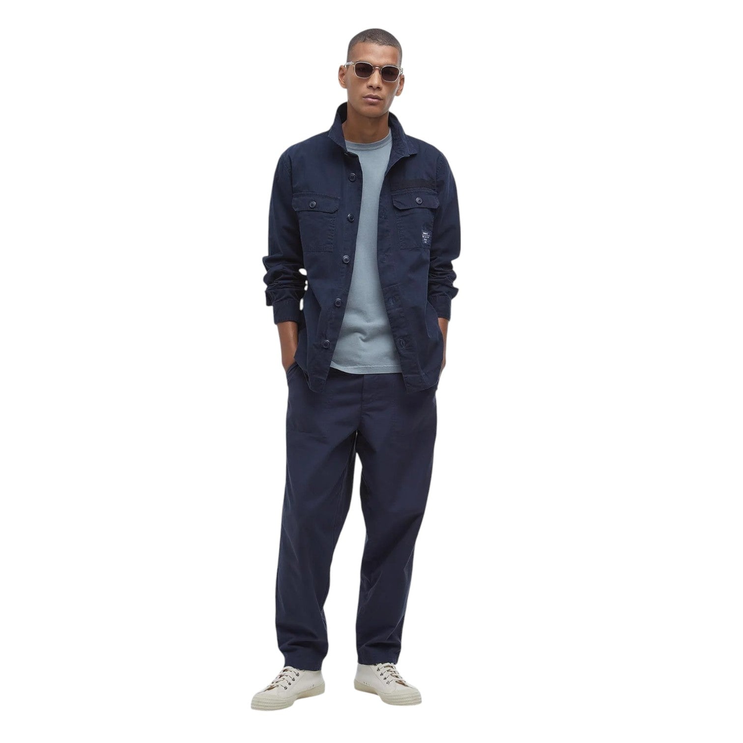 Barbour M Bidlam Overshirt Navy