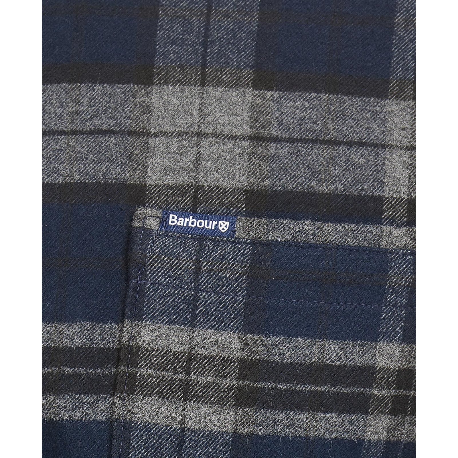 Barbour M Betsom Tailored Shirt Grey Marl