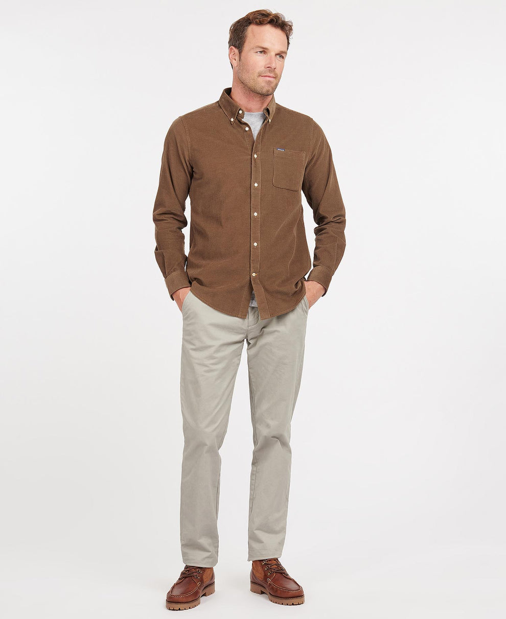 Barbour M Ramsey Tailored Skjorte Brown