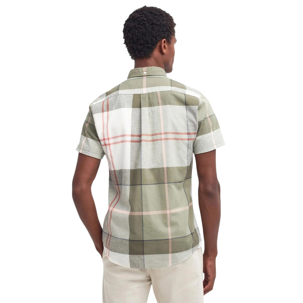 Barbour M Douglas Tailoreed Shirt Glenmore Olive Tartan