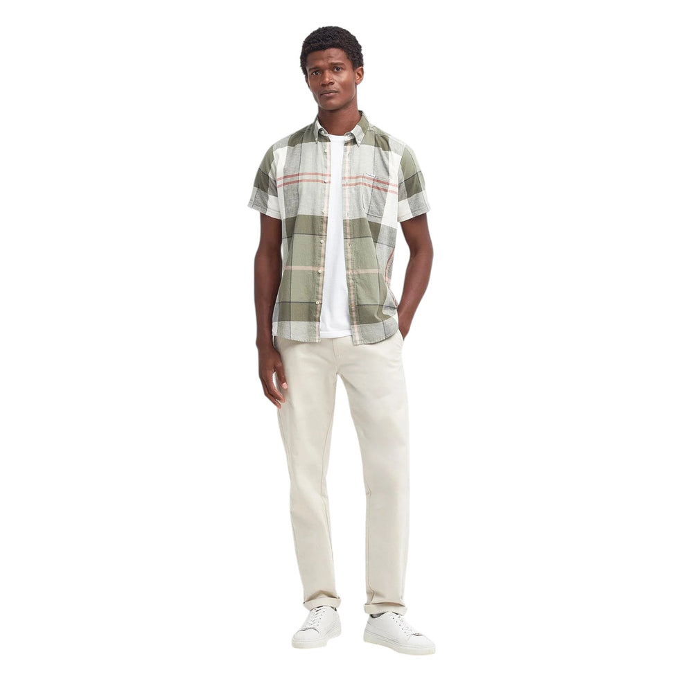 Barbour M Douglas Tailoreed Shirt Glenmore Olive Tartan