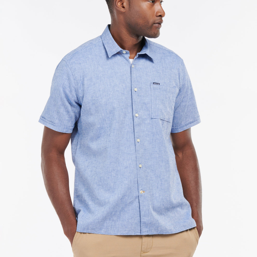 Barbour M Nel S/S Sum Shirt Blue