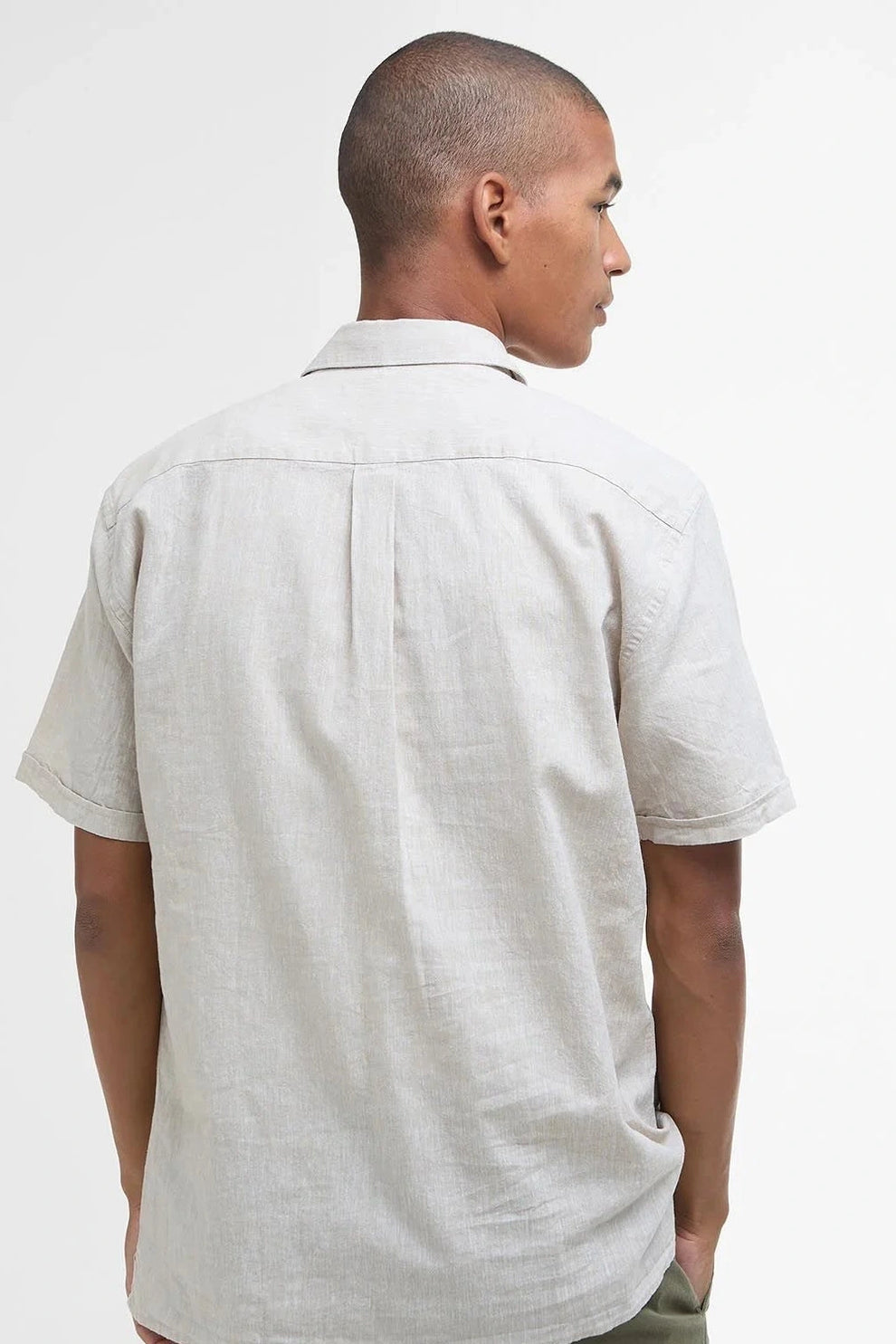 Barbour M Nelson Summer Fit Shirt Stone