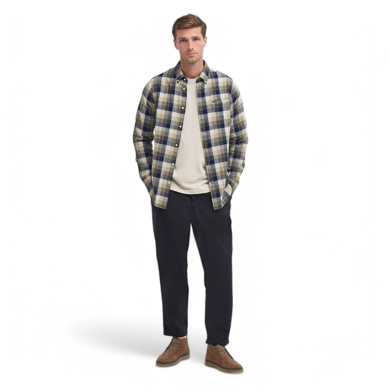 Barbour M Hilllroad Shirt Olive