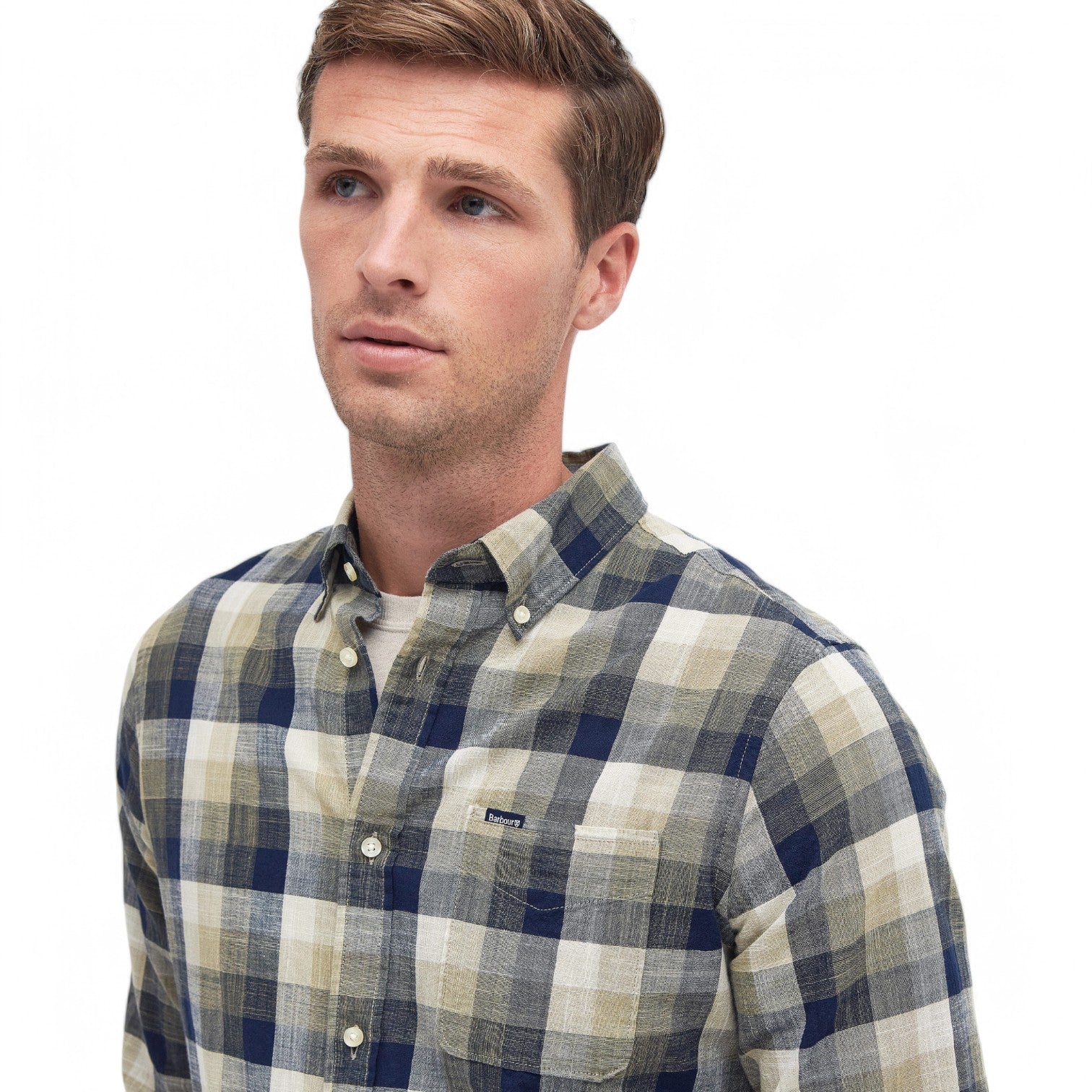 Barbour M Hilllroad Shirt Olive