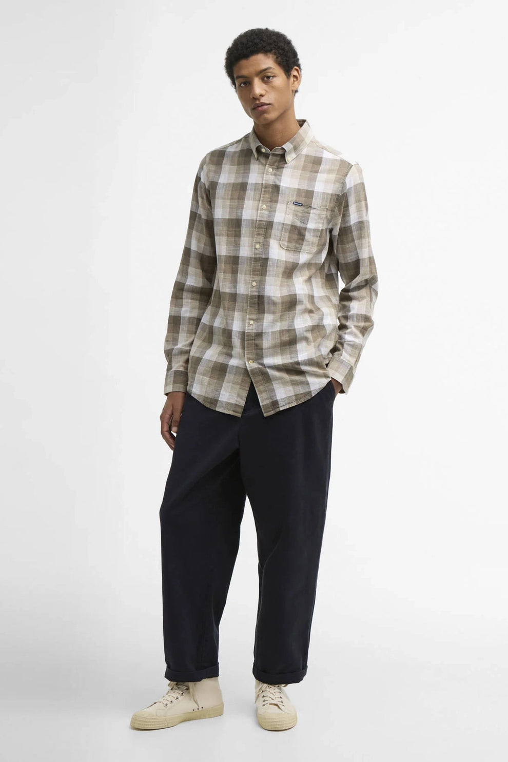 Barbour Hillroad Shirt Stone