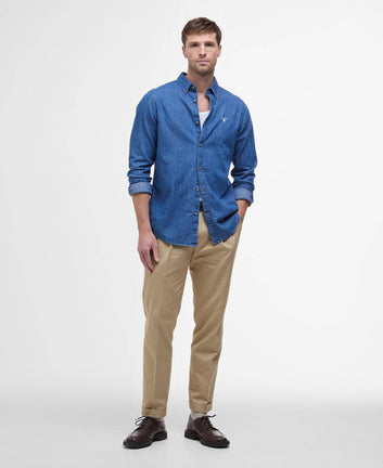 Barbour Crest Skjorte Chambray