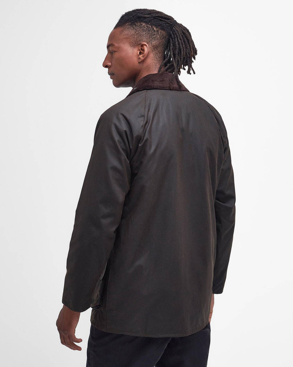 Barbour M Classic Beaufort Vokset Jakke Olive