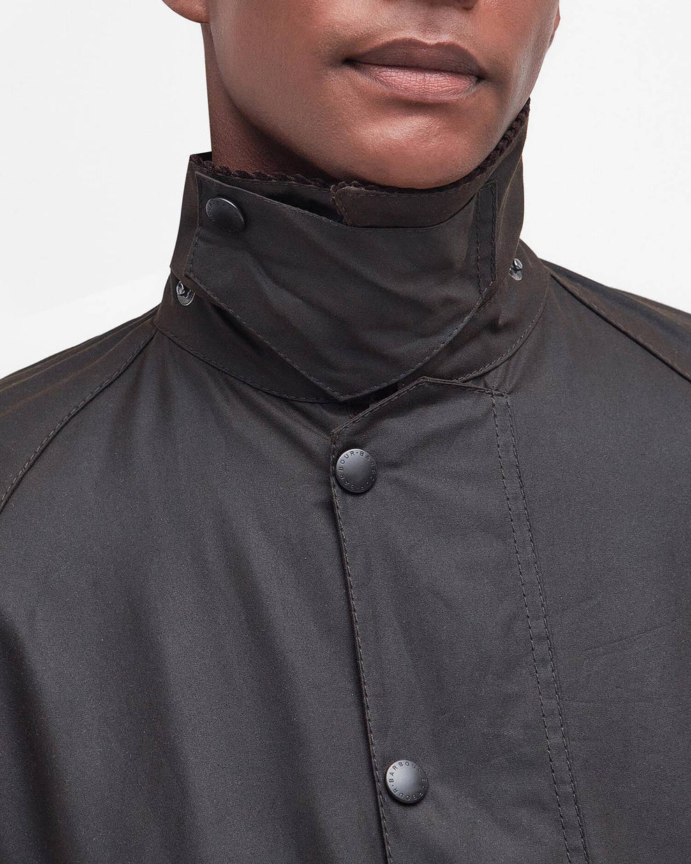 Barbour M Classic Beaufort Vokset Jakke Olive
