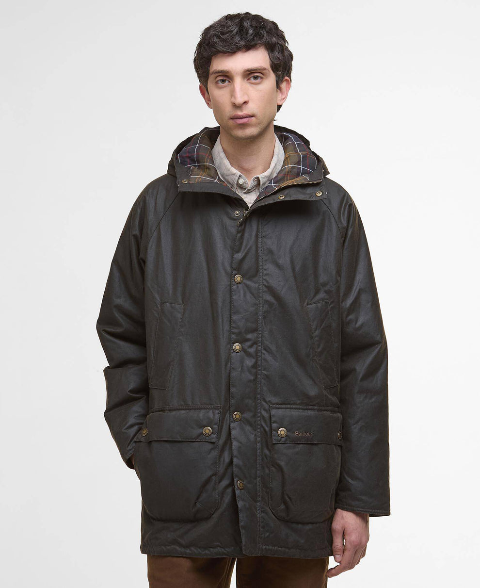 Barbour M Bedale Wax Parka Olive