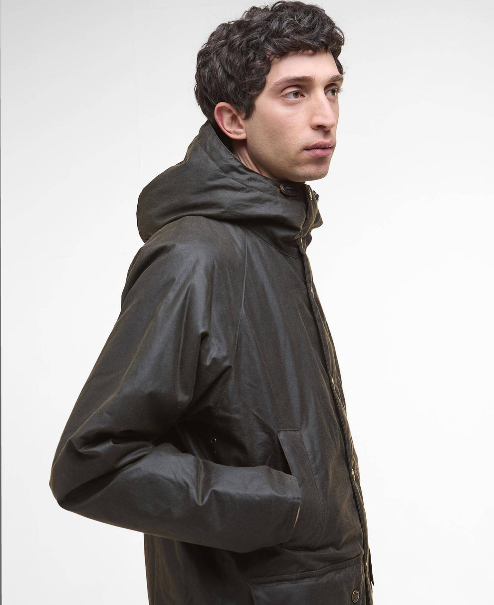 Barbour M Bedale Wax Parka Olive