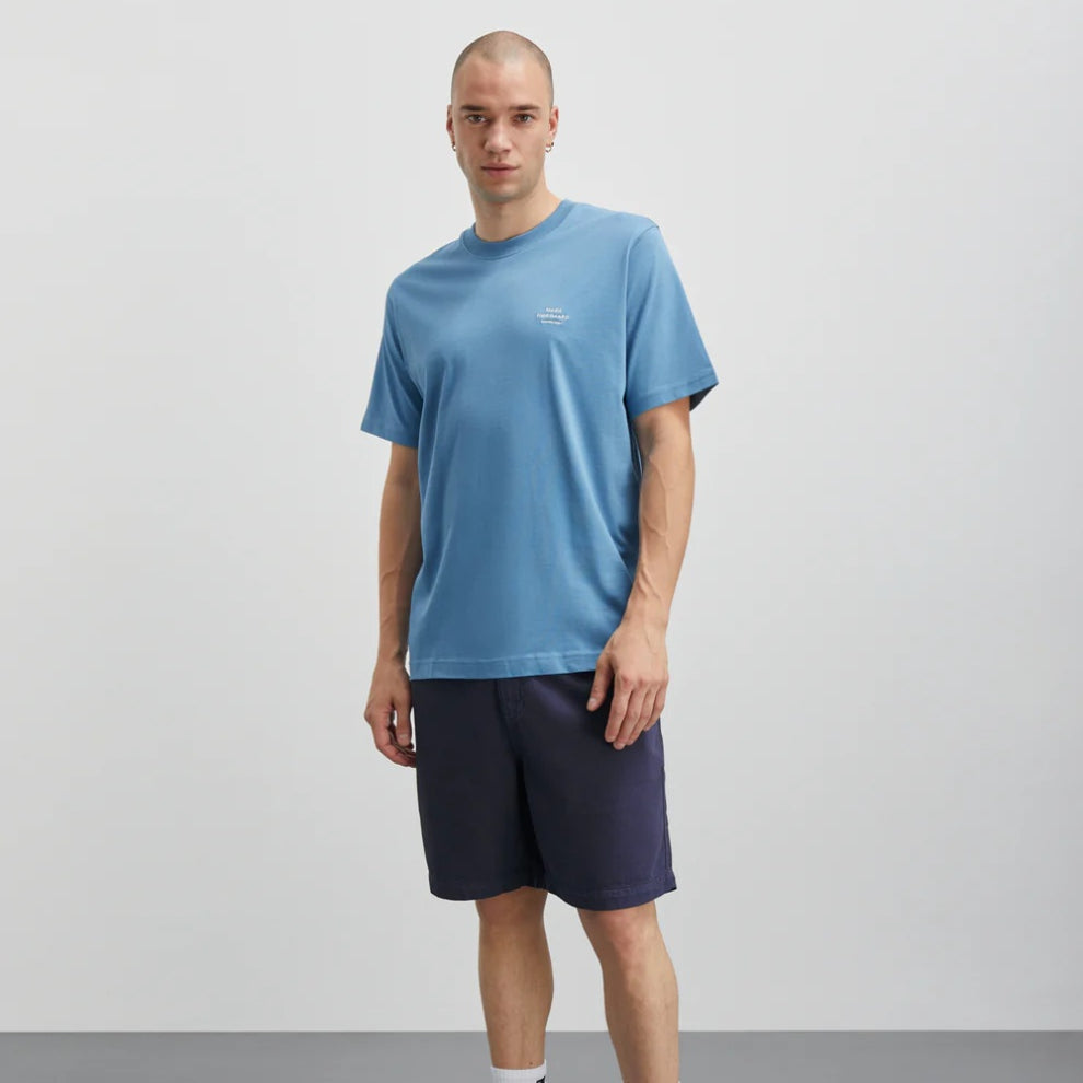 Mads Nørgaard M Cotton Jersey Frode Emb Logo Tee Captains Blue