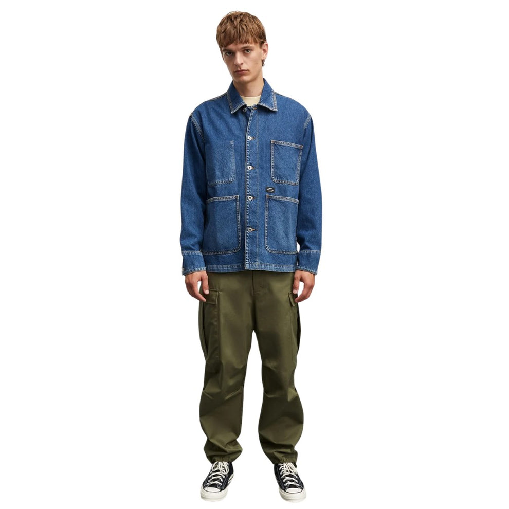 Mads Nørgaard M Texas Chore Jacket Blue Wash