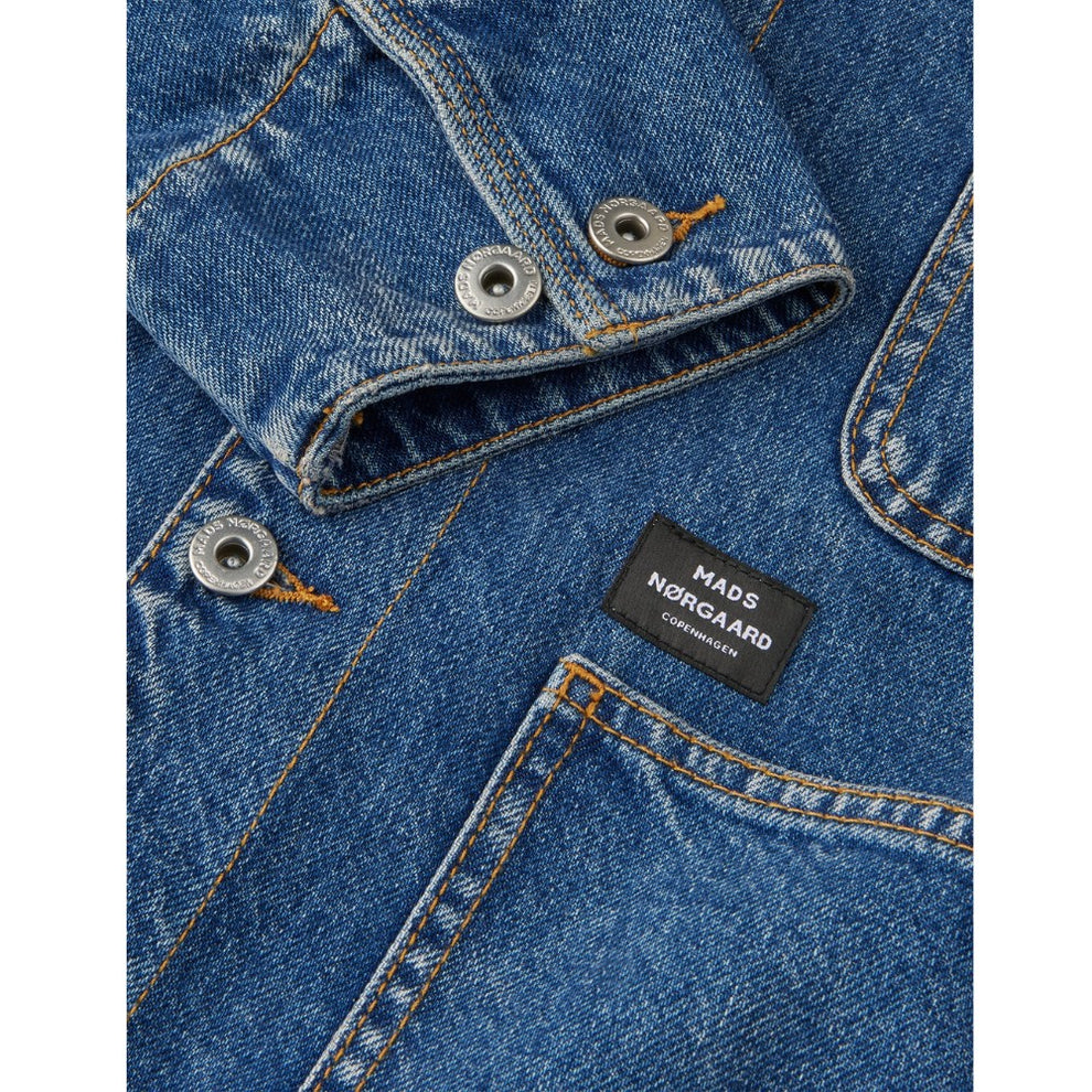 Mads Nørgaard M Texas Chore Jacket Blue Wash