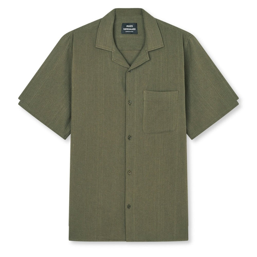 Mads Nørgaard M Texture Kenji Shirt Kalamata
