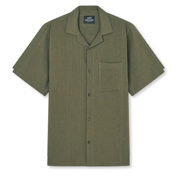 Mads Nørgaard M Texture Kenji Shirt Kalamata