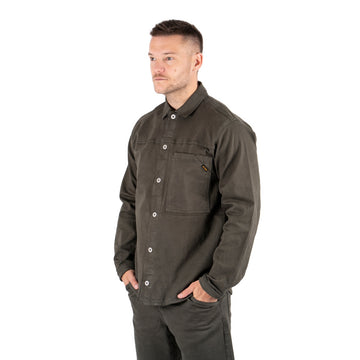 Marcus Gary Zip Overshirt Skjorte Olive Green