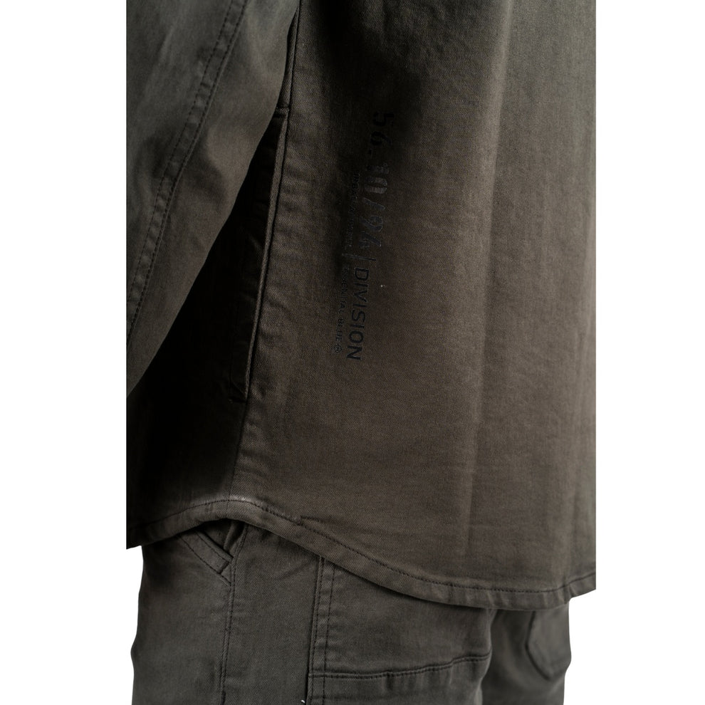 Marcus Gary Zip Overshirt Skjorte Olive Green