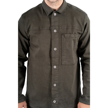 Marcus Gary Zip Overshirt Skjorte Olive Green