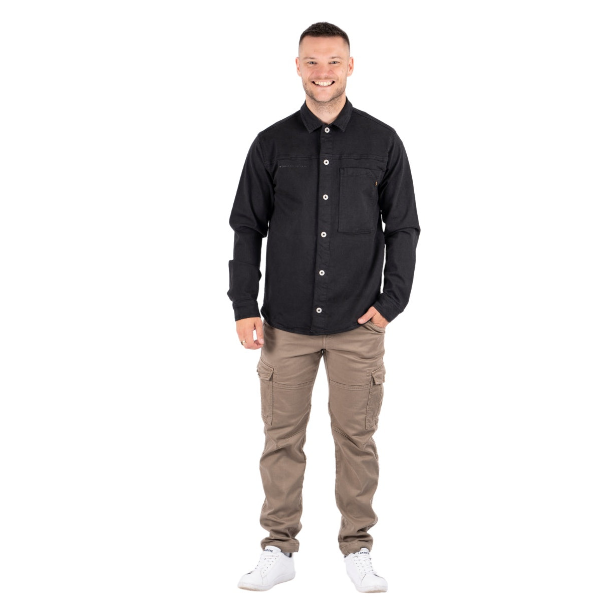 Marcus Ike Col. Overshirt Skjorte Black