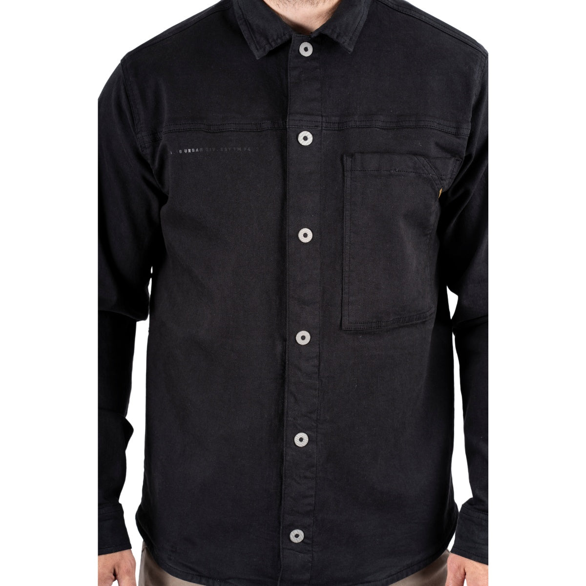 Marcus Ike Col. Overshirt Skjorte Black