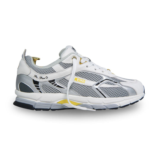 Mercer U The Re Run Sneakers Recycled Leather White Silver