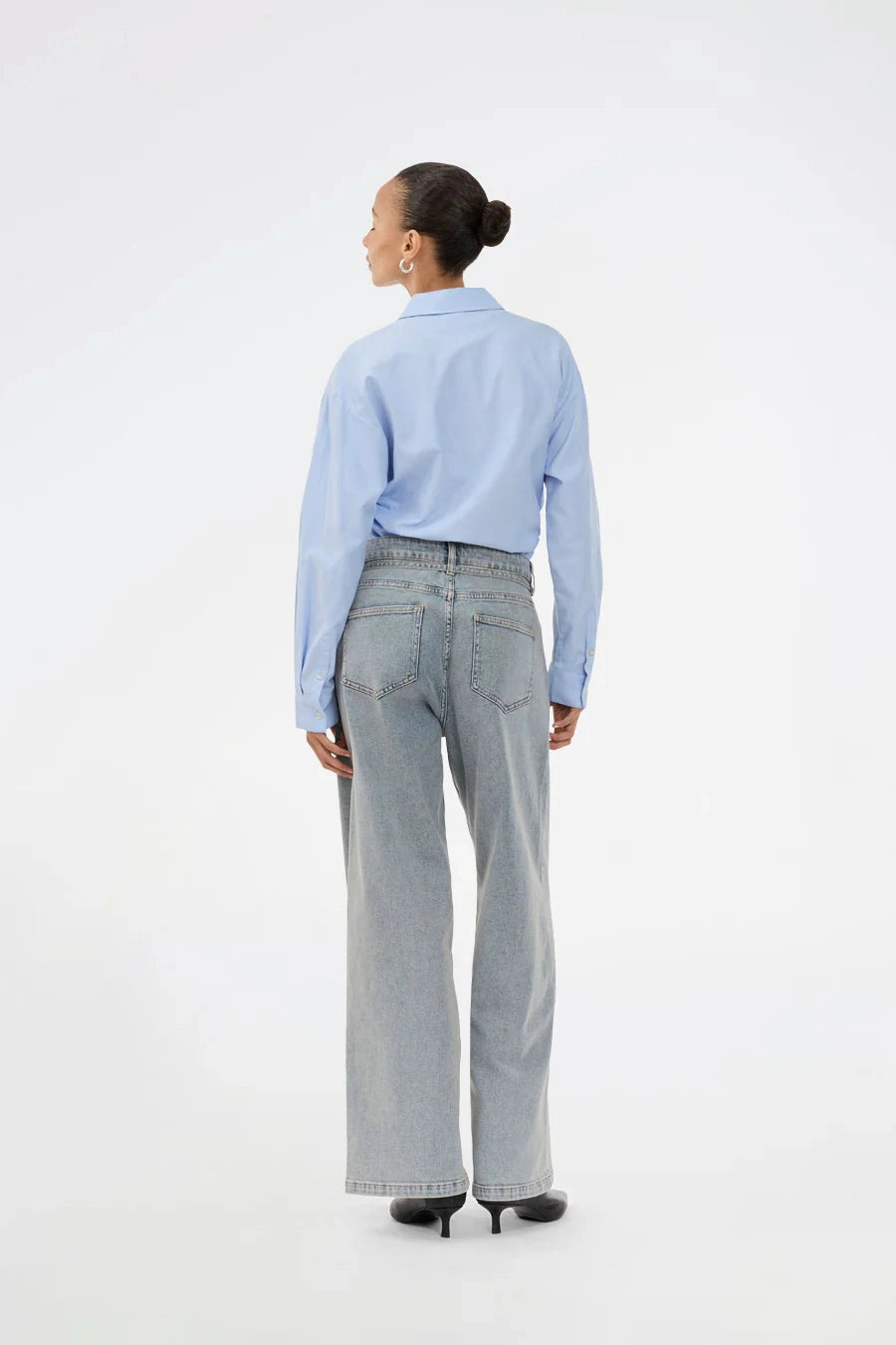 Modström Isoldemd Solid Pants Blue Beige Wash