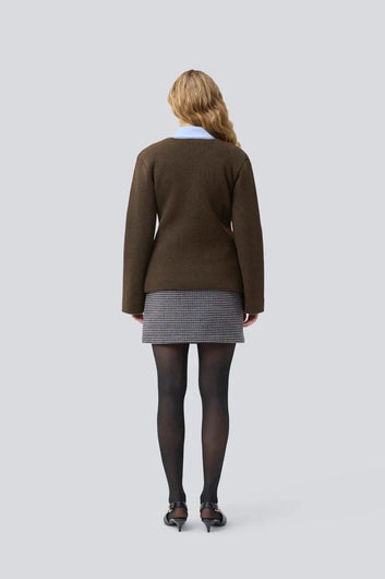 Modström W KlaytonMD Cardigan Dark Coffee